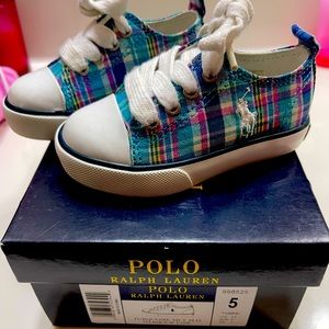 Polo Plaid baby sneakers